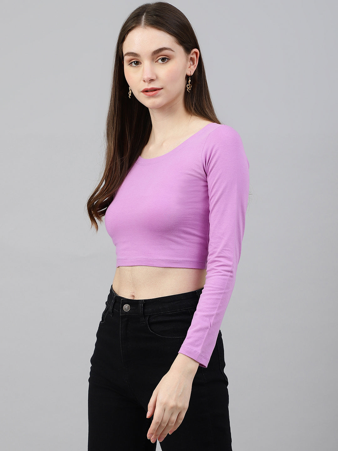 Lavender Scoop Top
