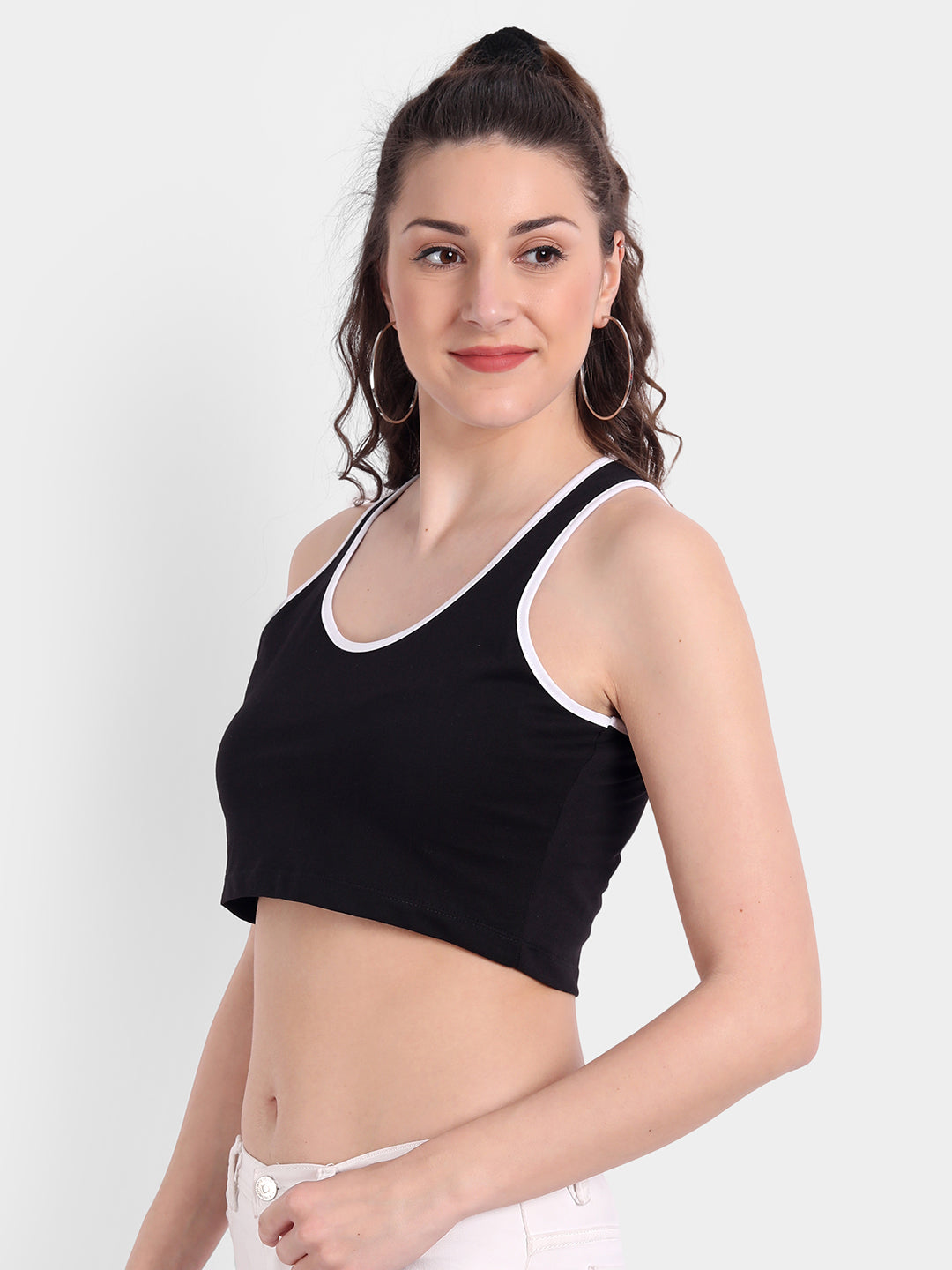 Black Vest Top