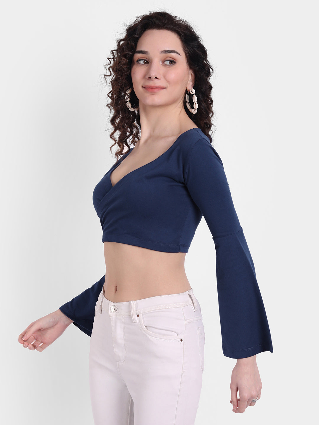 Navy Splice Top