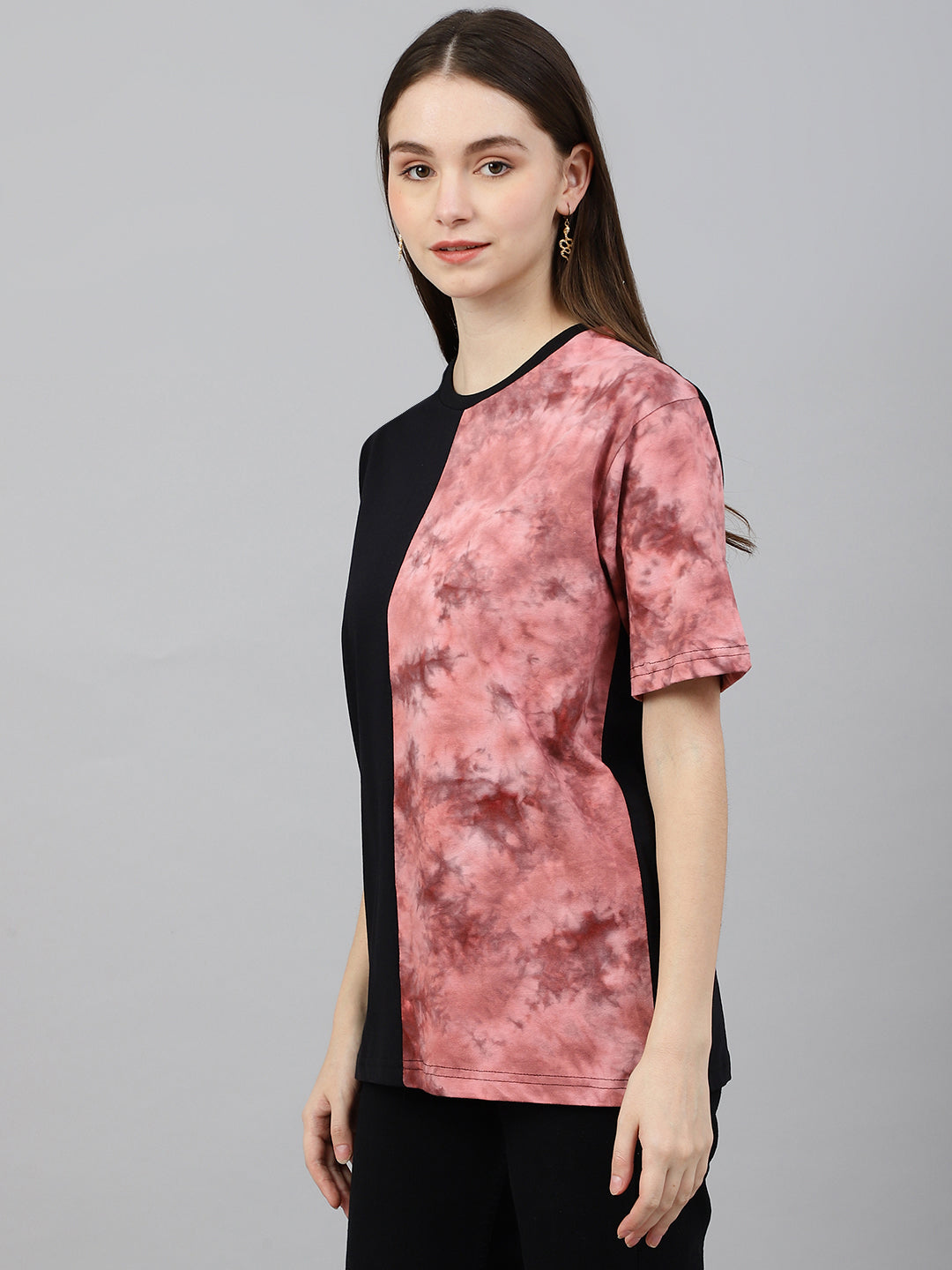 Panel Drop Shoulder T-Shirt