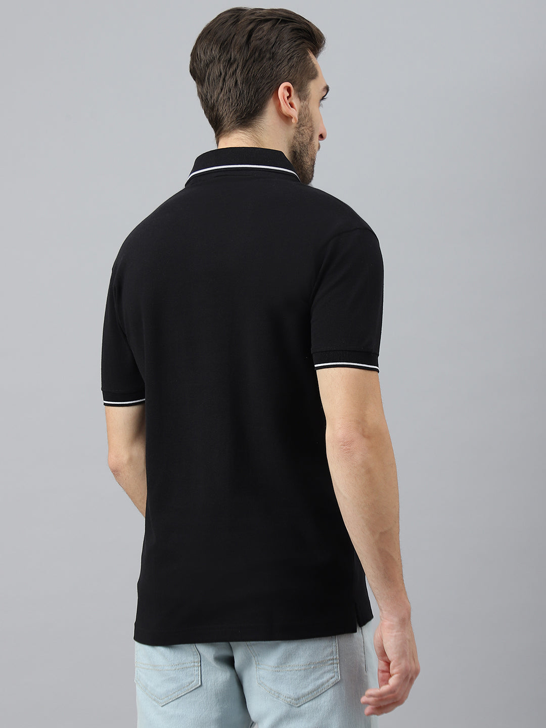 Black Classic White Tipping Polo