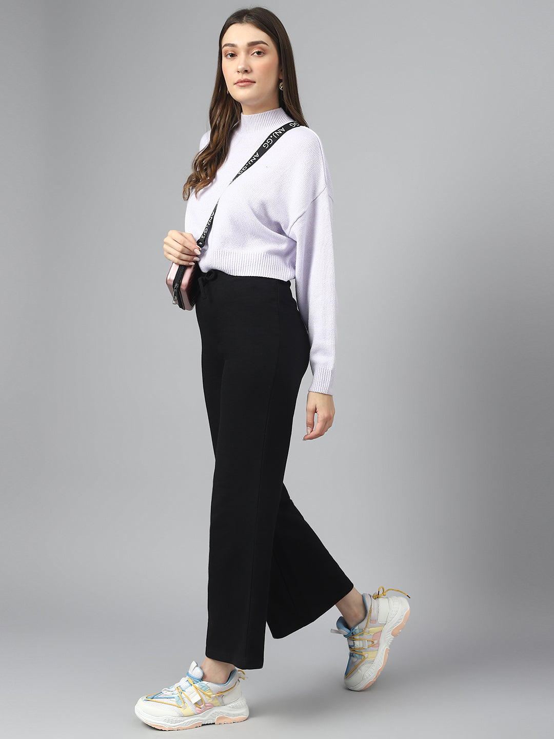 Black Wide Leg Joggers