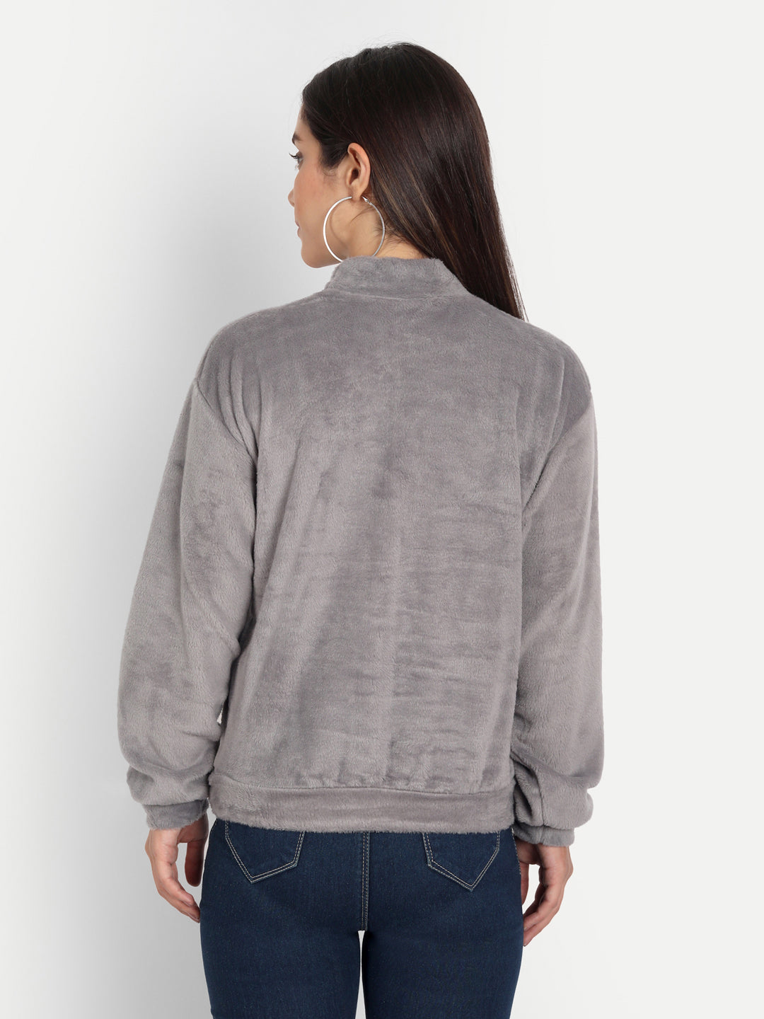 Grey Fur Top