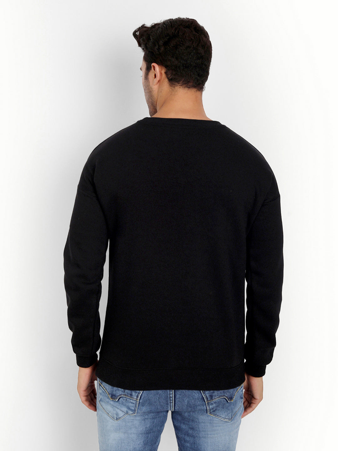 Black Drop Shoulder Sweatshirt
