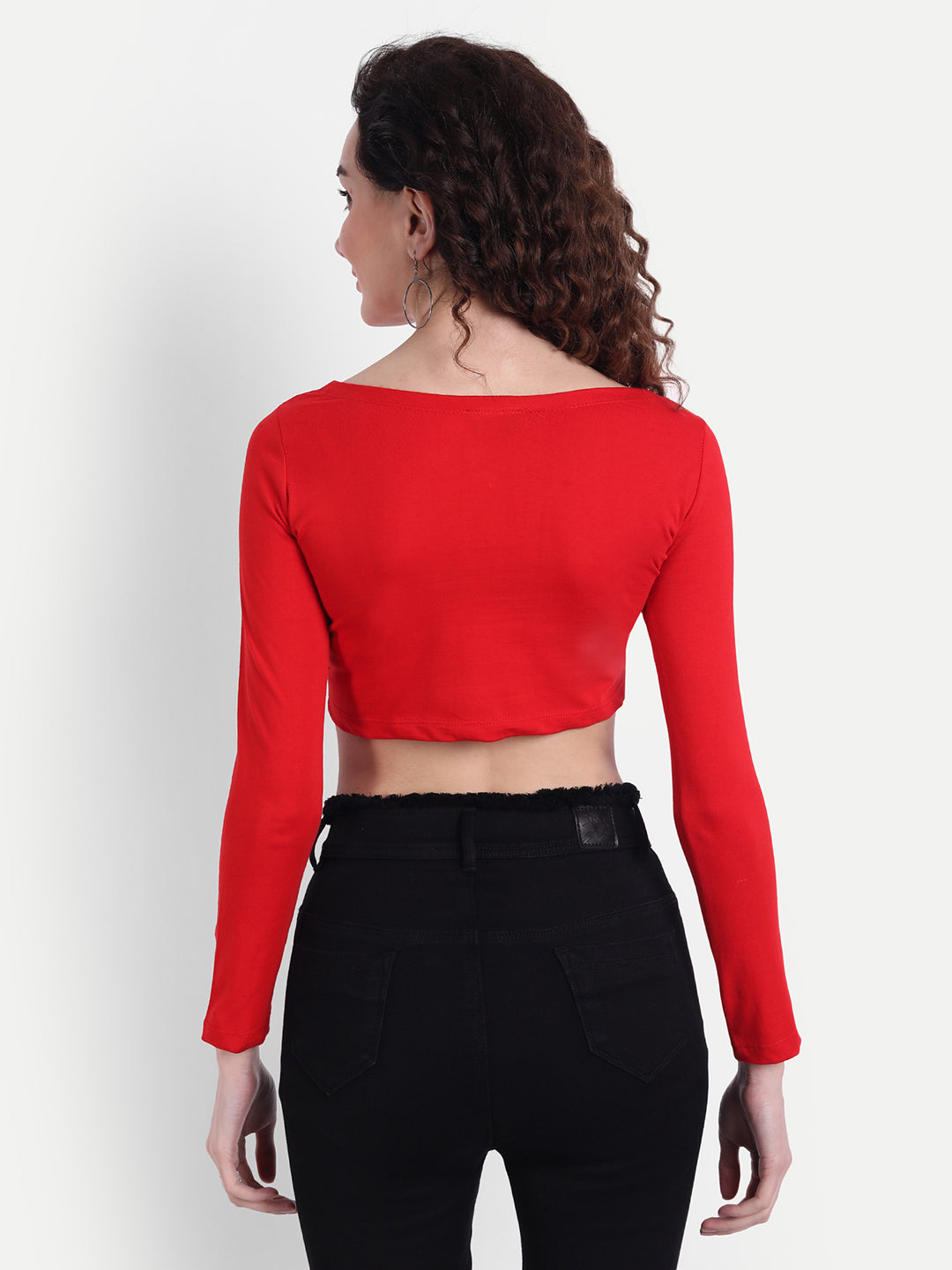 Red Scoop Top