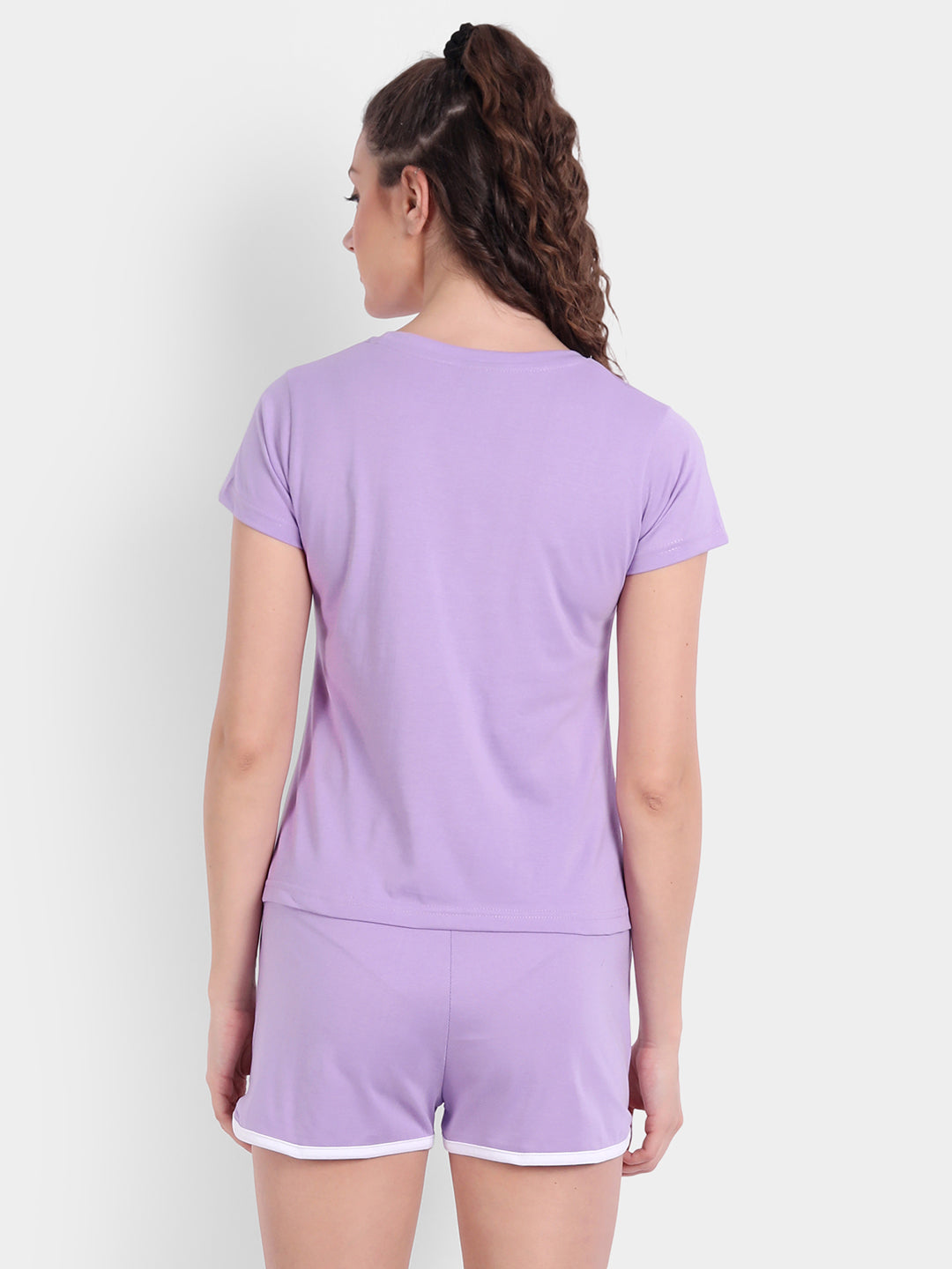 Lavender Regular Shorts