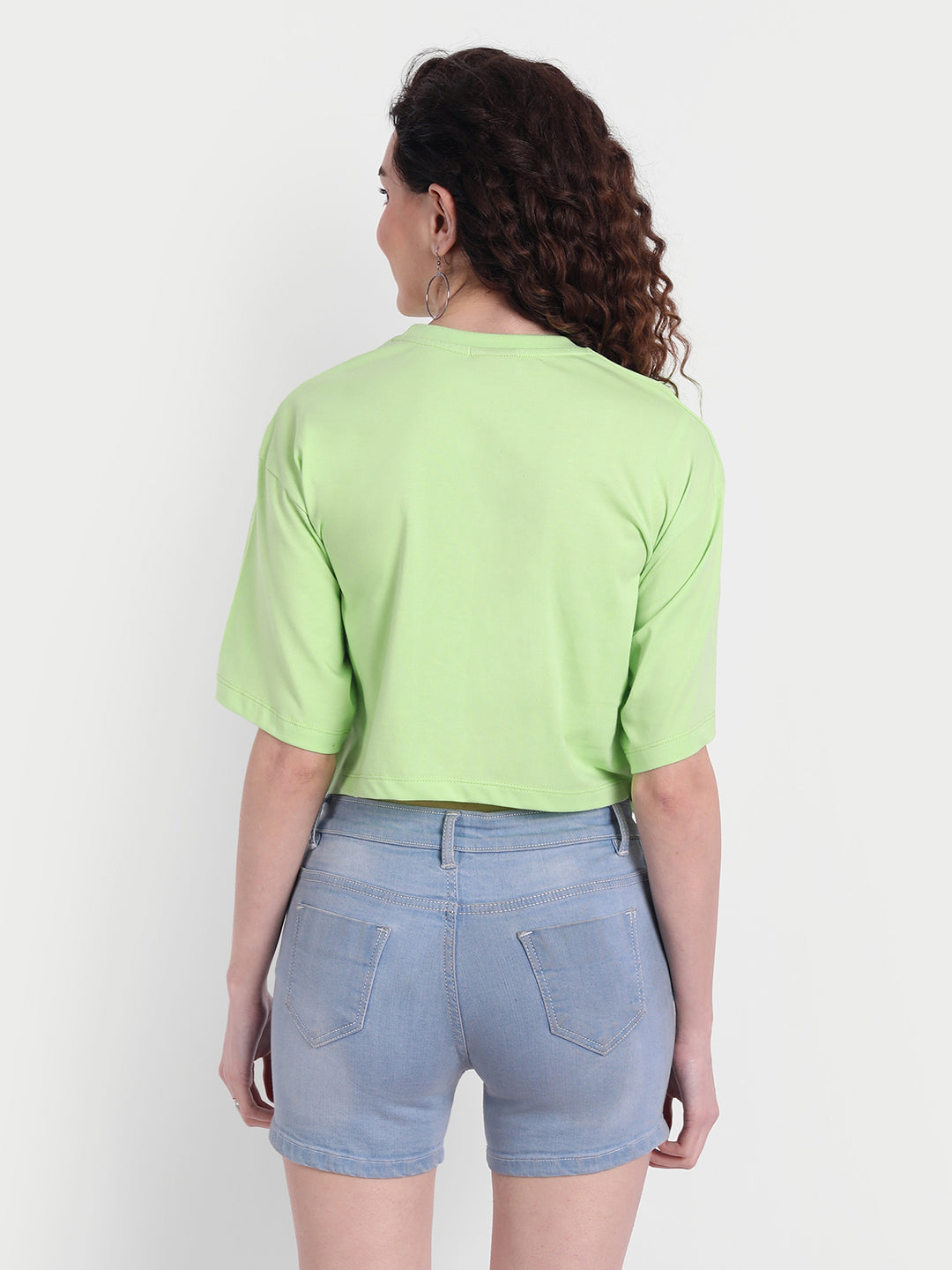 Mint Oversized Cropped T-shirt