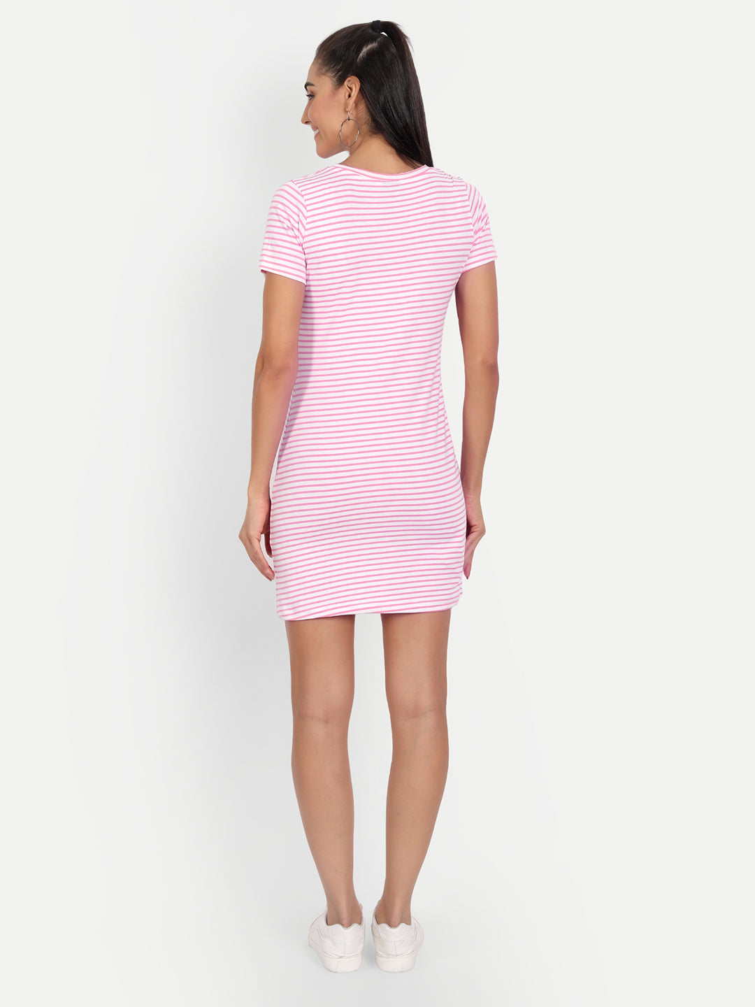Pink Stripes Bodycon Dress