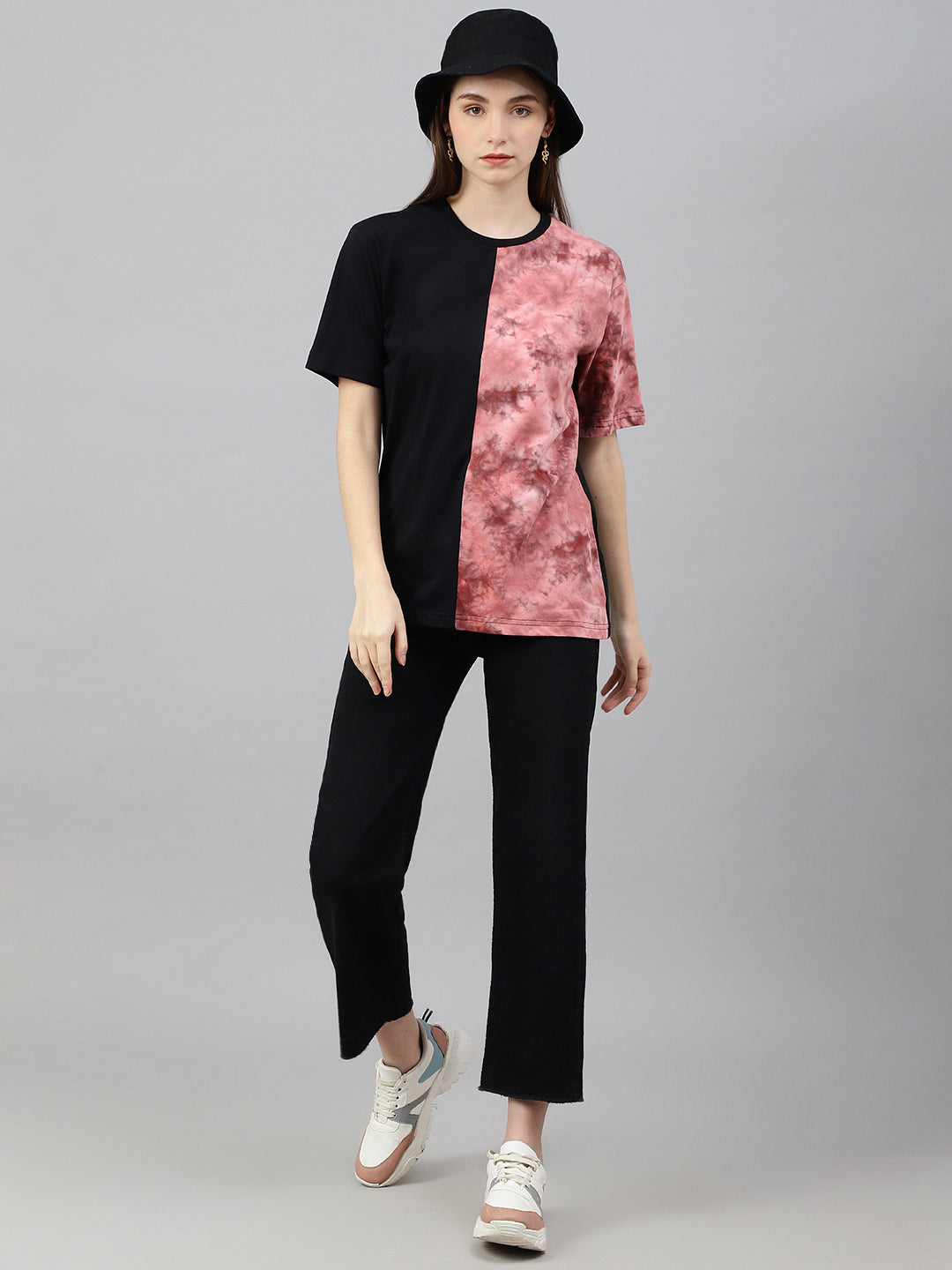 Panel Drop Shoulder T-Shirt