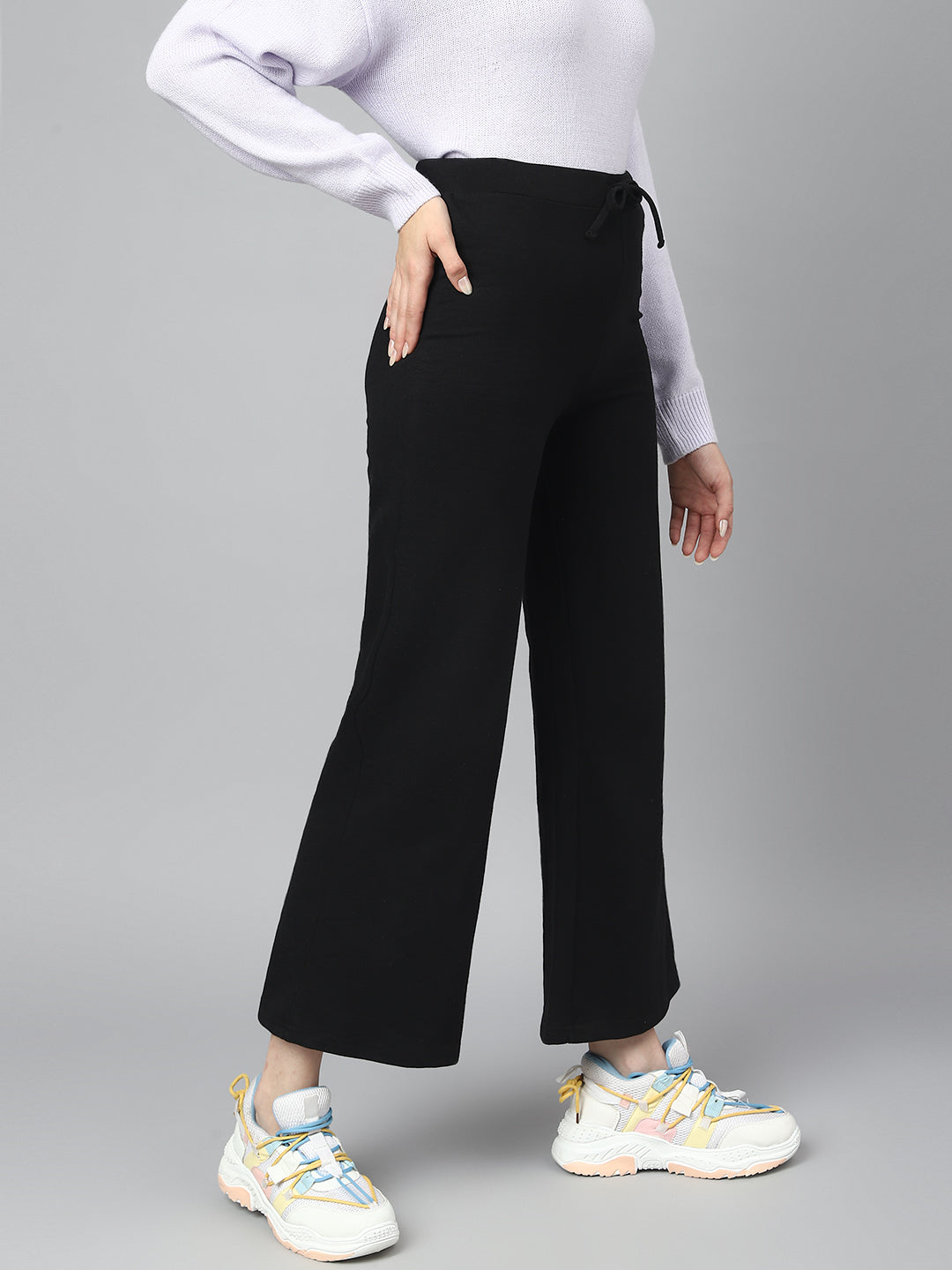 Black Wide Leg Joggers