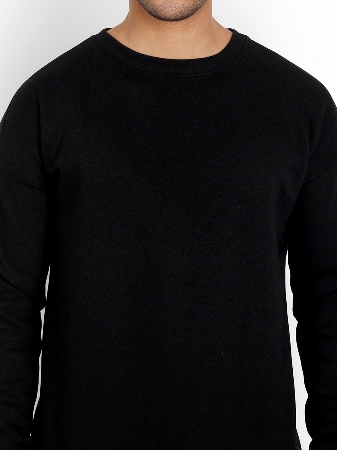 Black Drop Shoulder Sweatshirt