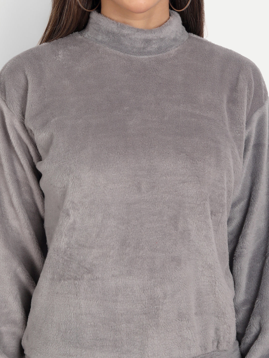 Grey Fur Top