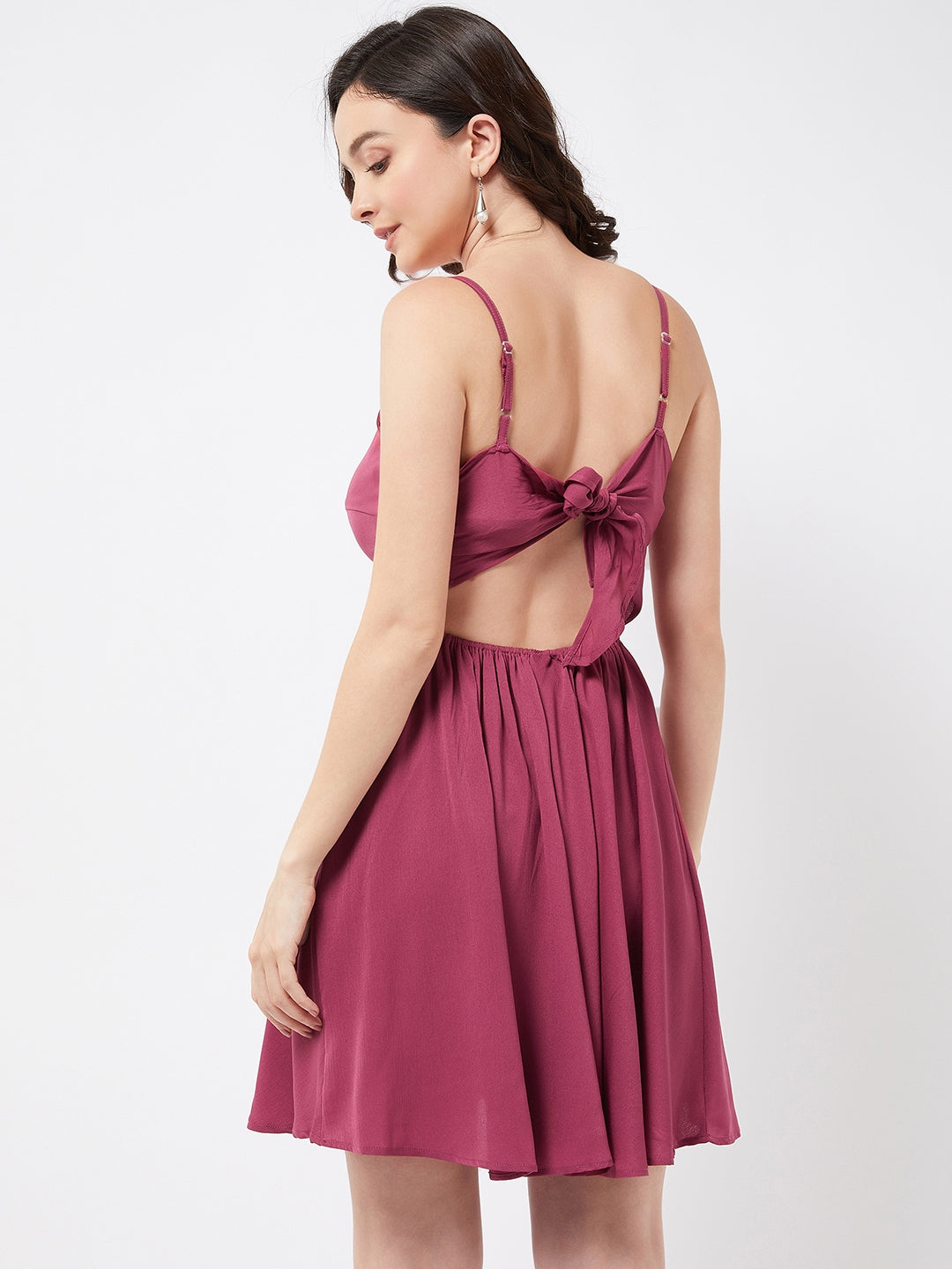 Magenta Flare Dress