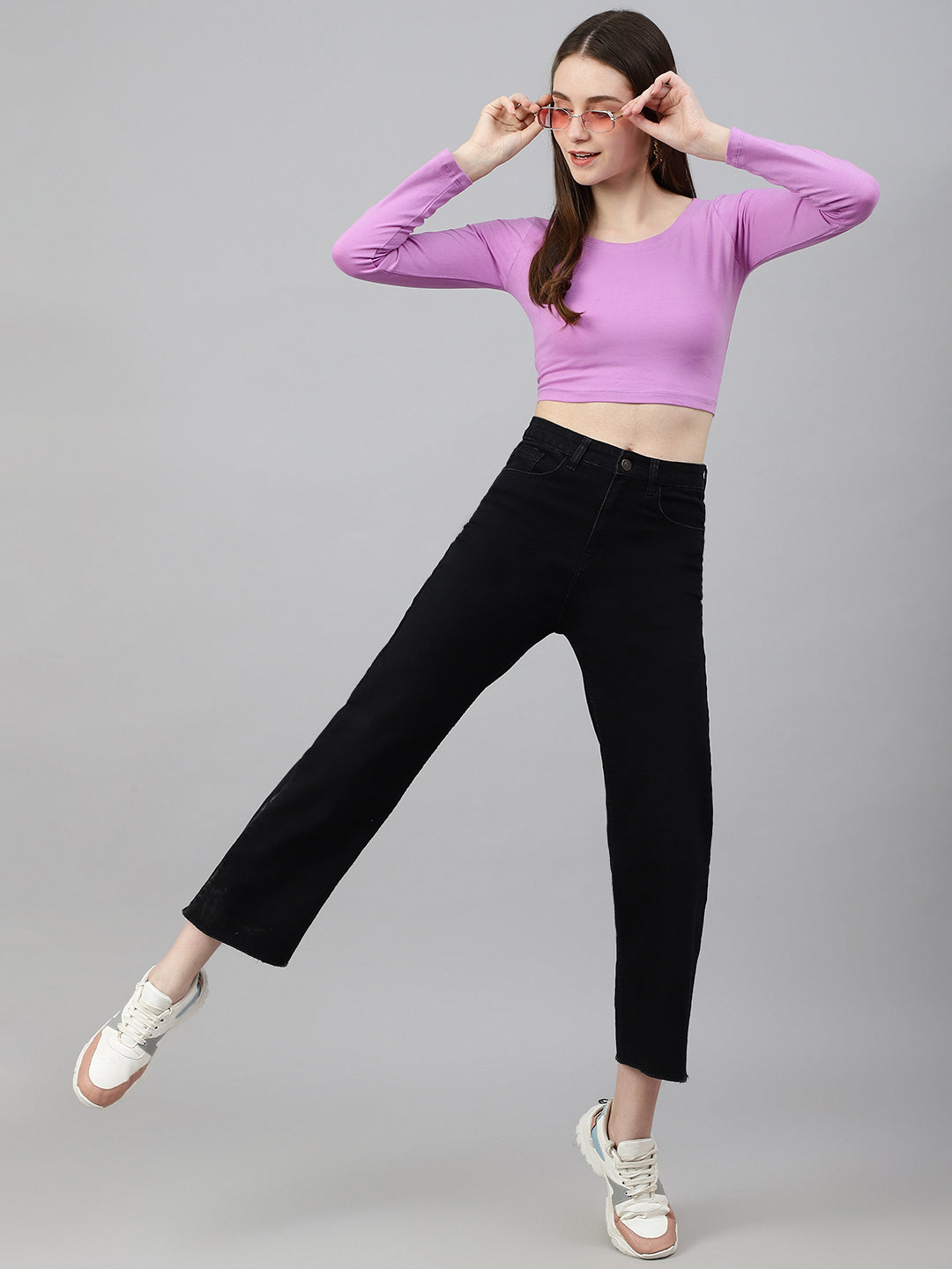 Lavender Scoop Top