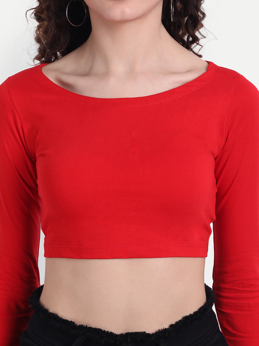 Red Scoop Top