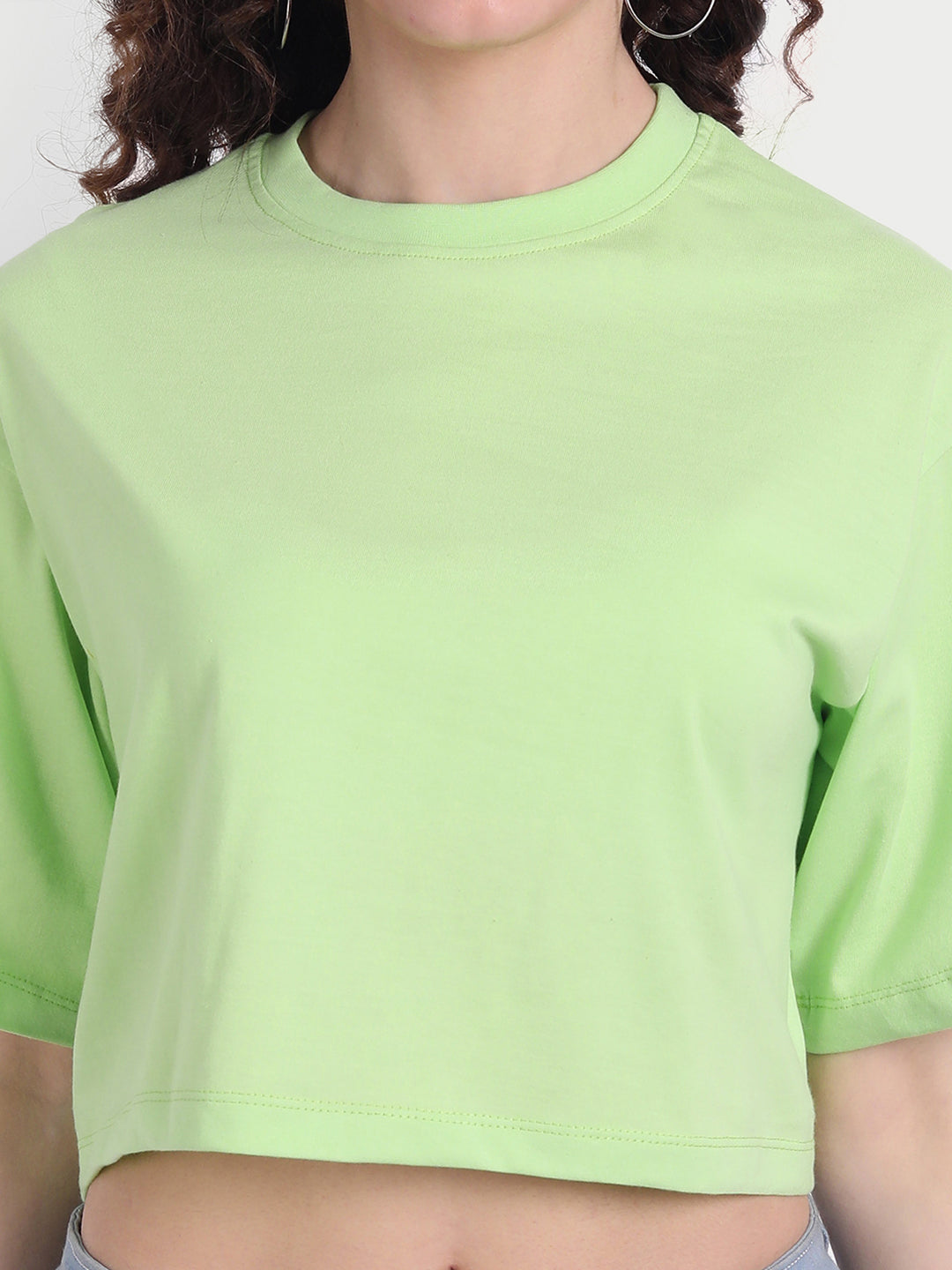 Mint Oversized Cropped T-shirt