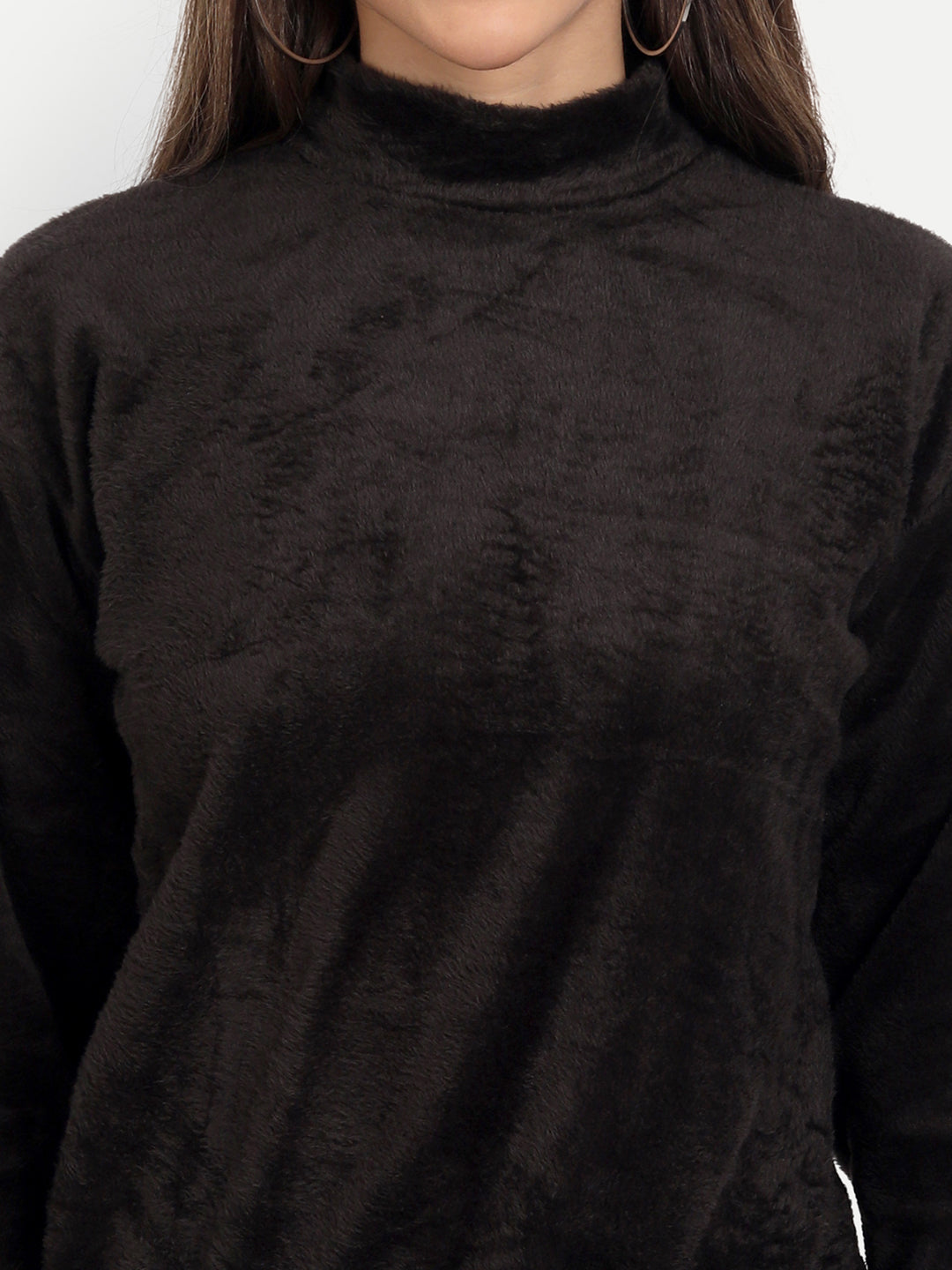 Black Fur Top