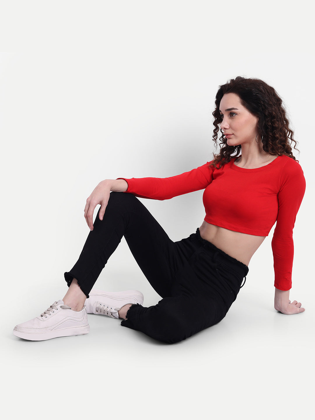 Red Scoop Top