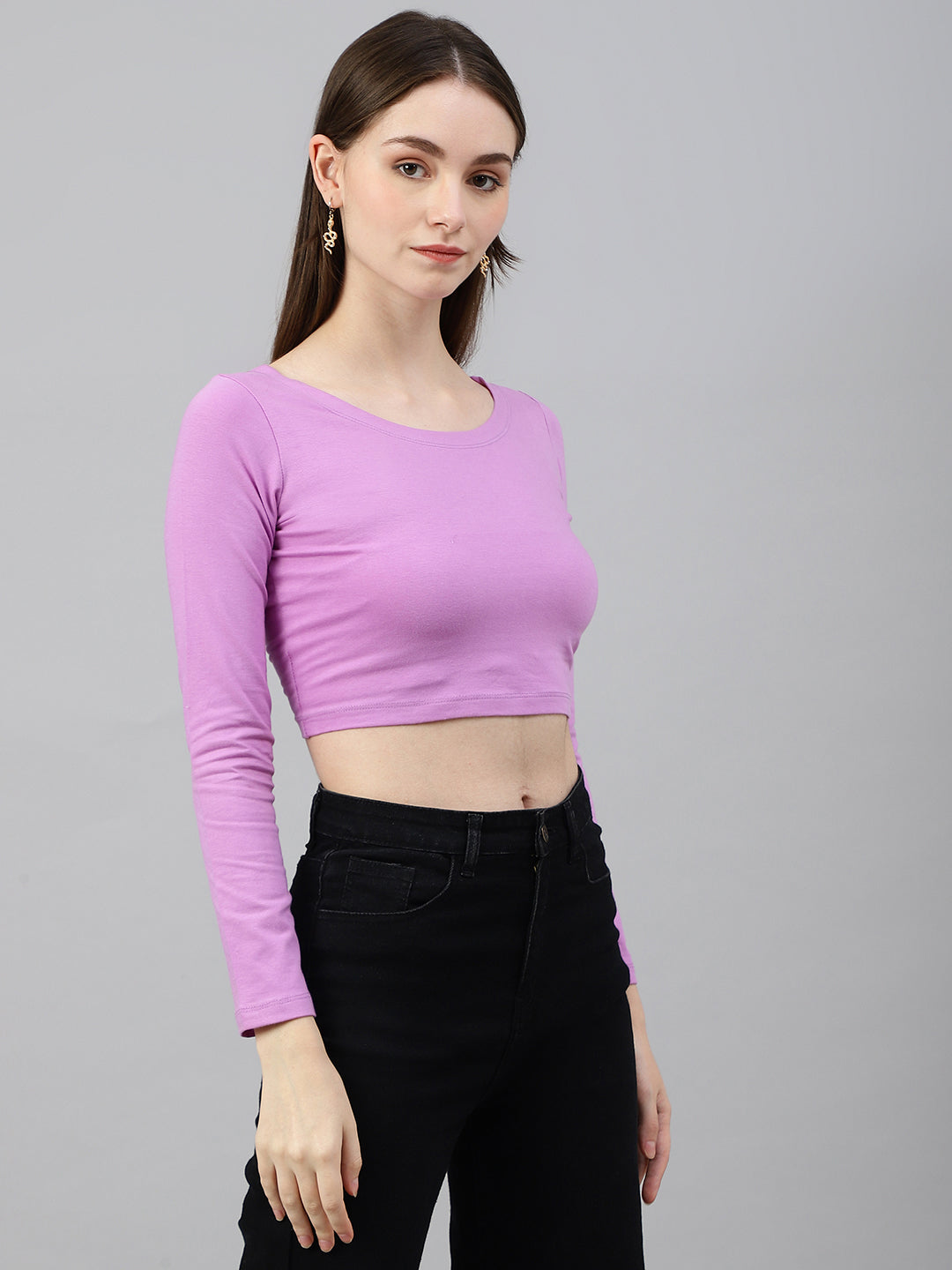 Lavender Scoop Top