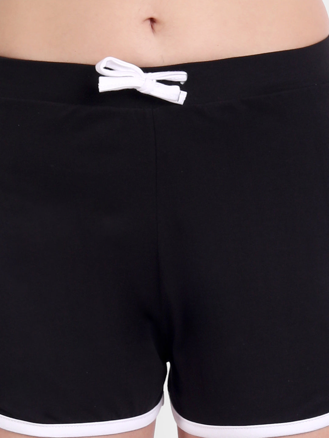 Black Regular Shorts