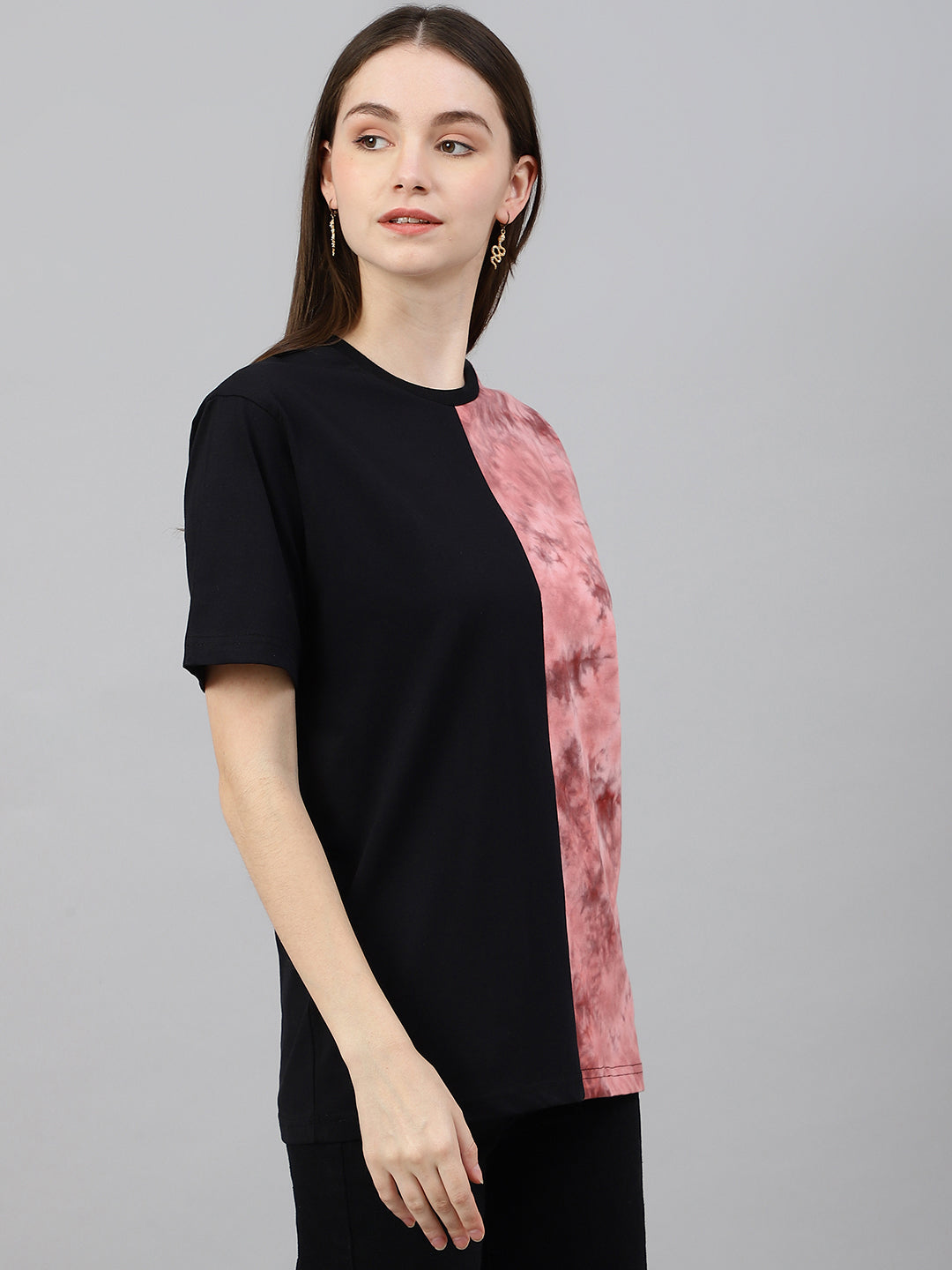 Panel Drop Shoulder T-Shirt