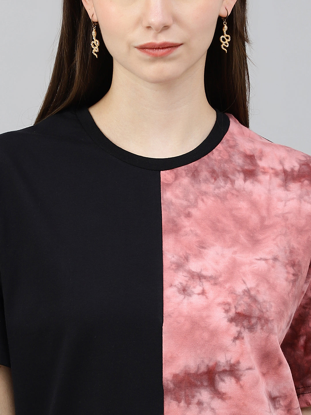 Panel Drop Shoulder T-Shirt