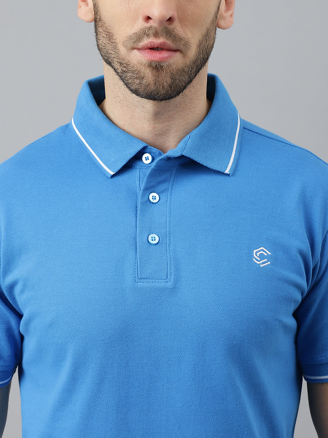 Blue Classic White Tipping Polo