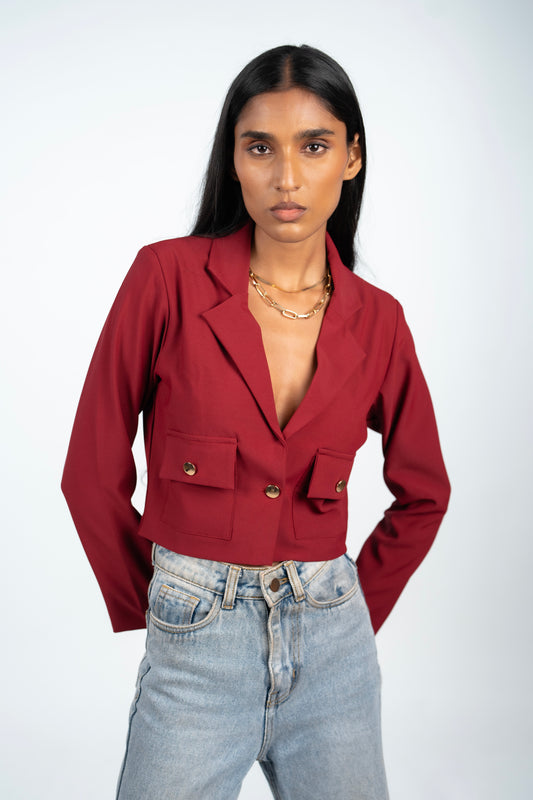 Cropped Blazer