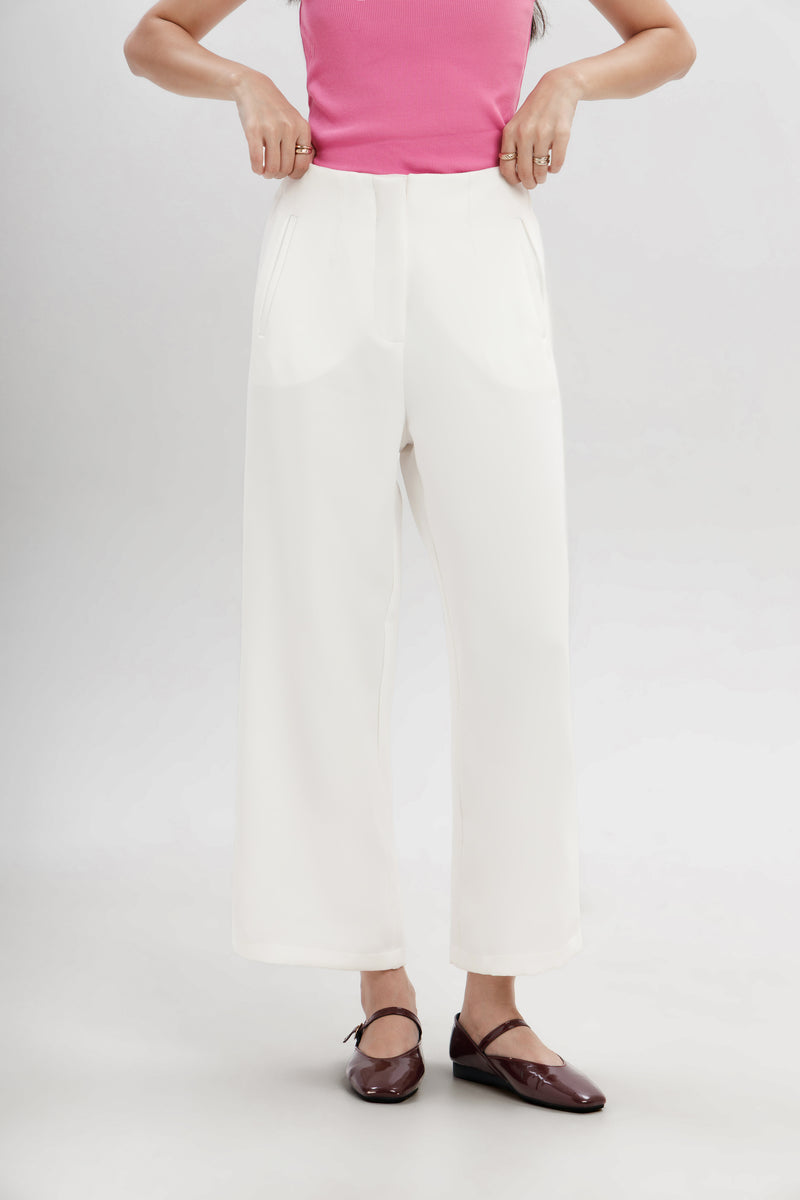 Relaxed Wide Leg Trousers