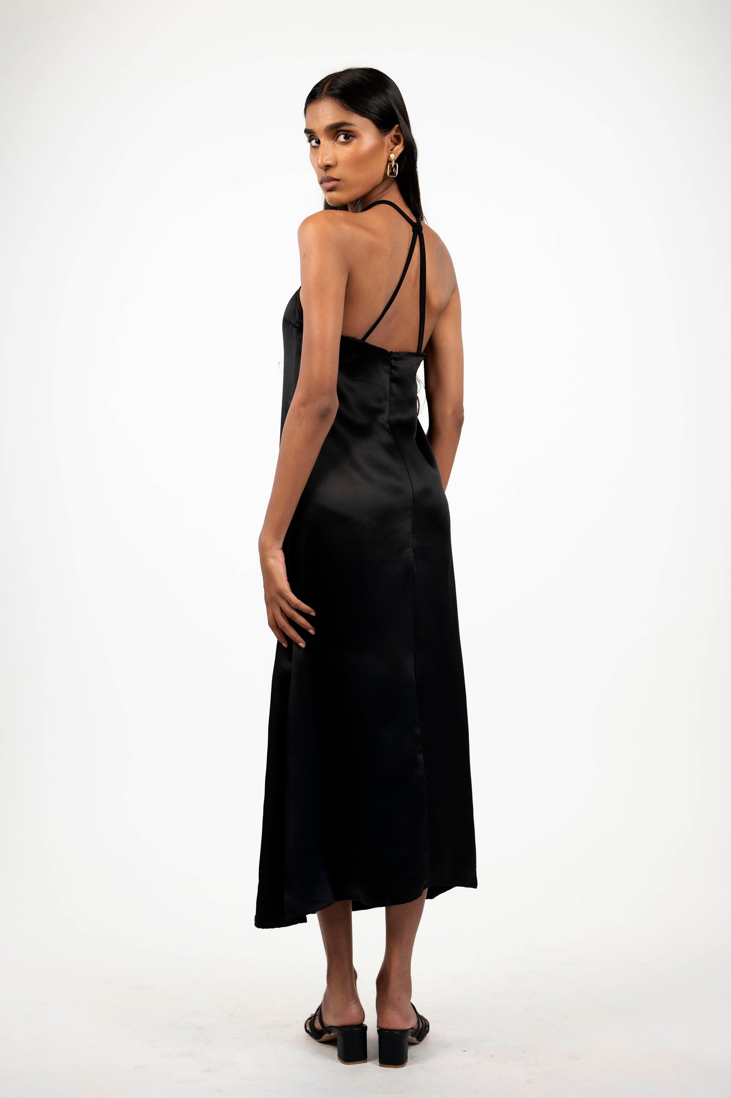 Satin Backless Midi