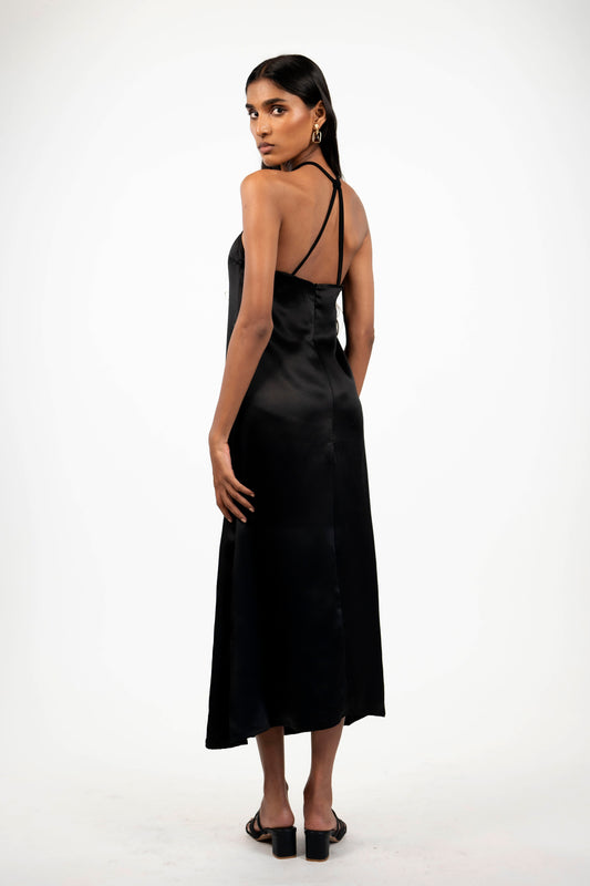 Satin Backless Midi