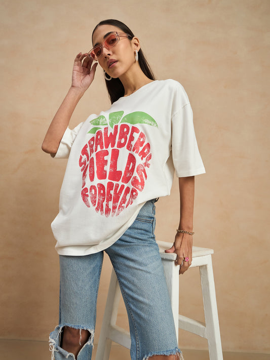 Graphic Drop Shoulder Tee