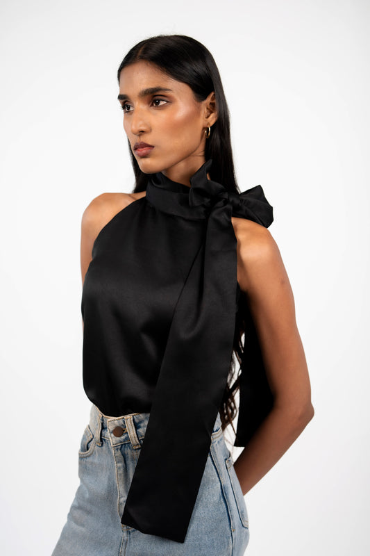 Draped Scarf Top