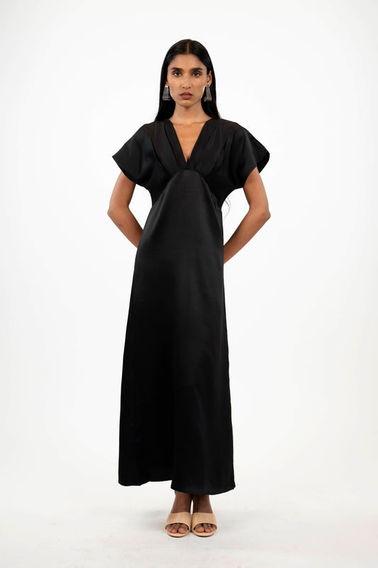 Satin Wrap Midi