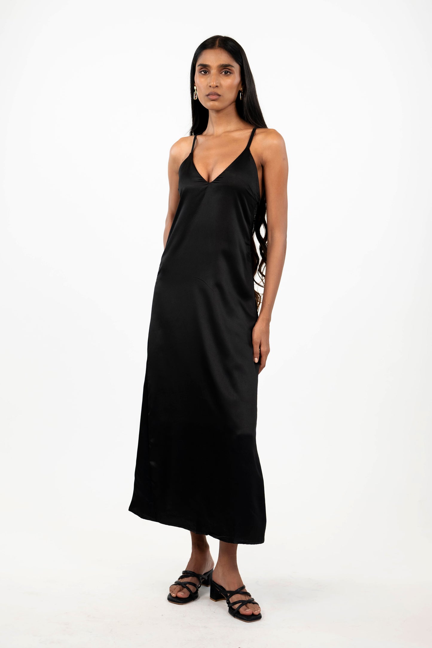 Satin Backless Midi