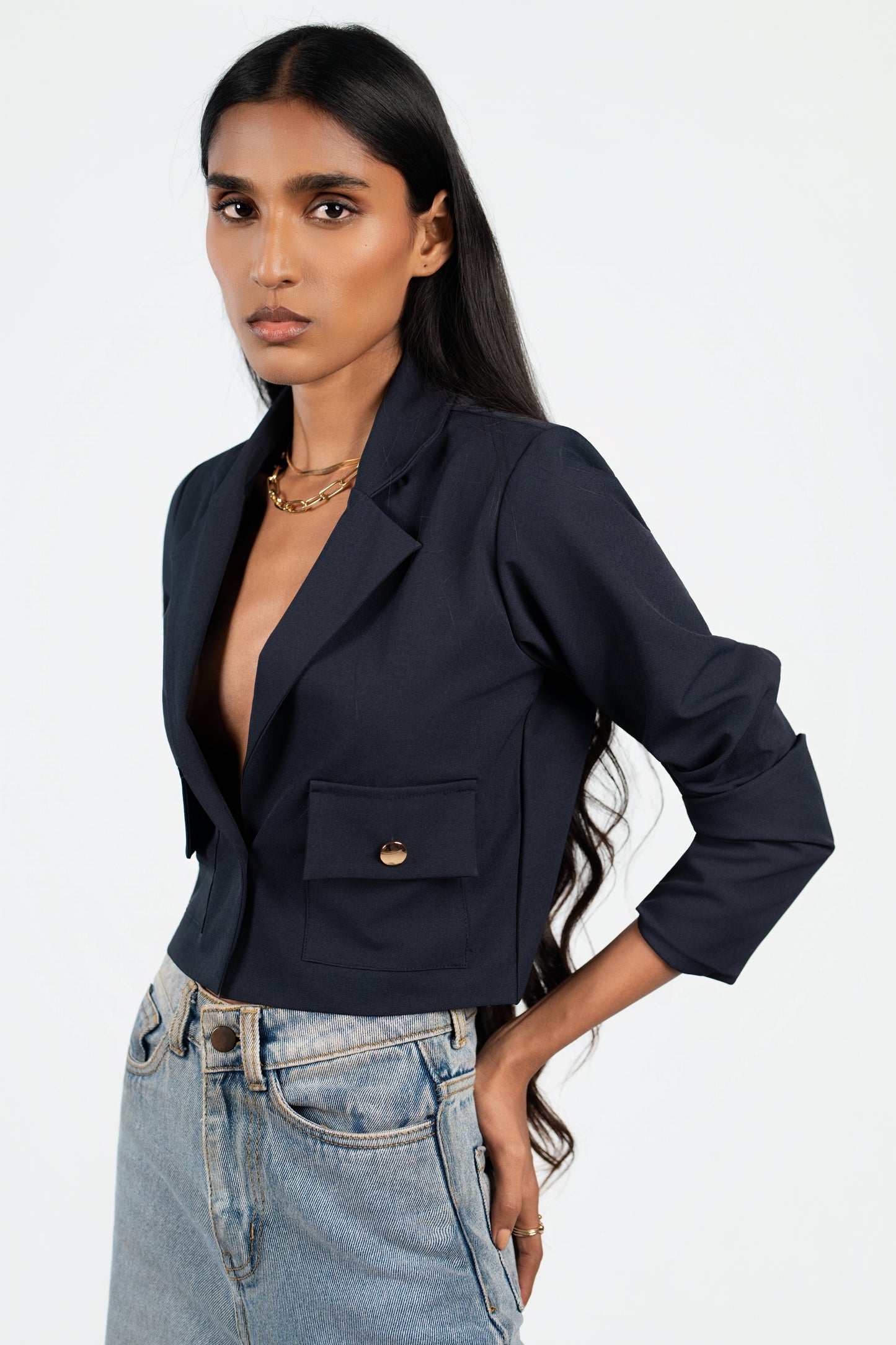 Cropped Blazer
