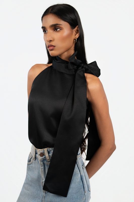 Draped Scarf Top