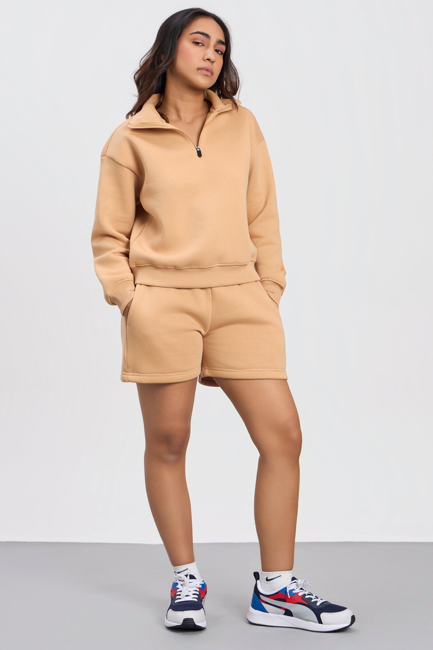 Oversized Zip-Top Sweatshirt