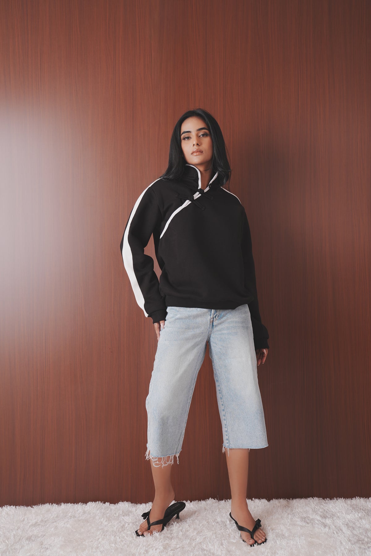 Stand Collar Sweatshirt