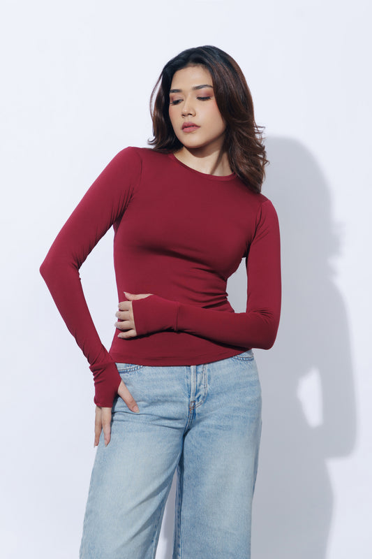 Long Sleeve T-Shirt With Thumbhole