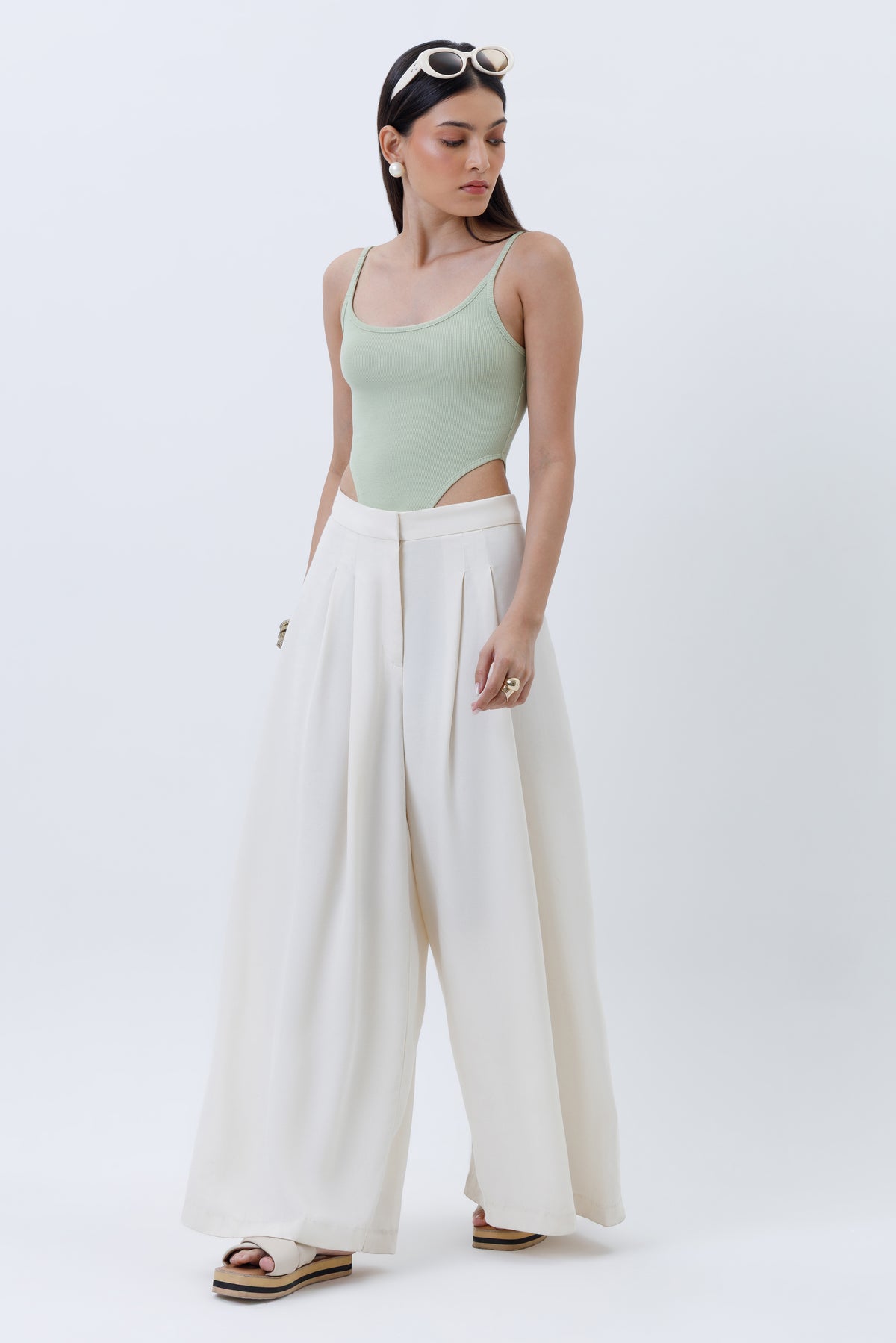 Ribbed High Cut Bodysuit