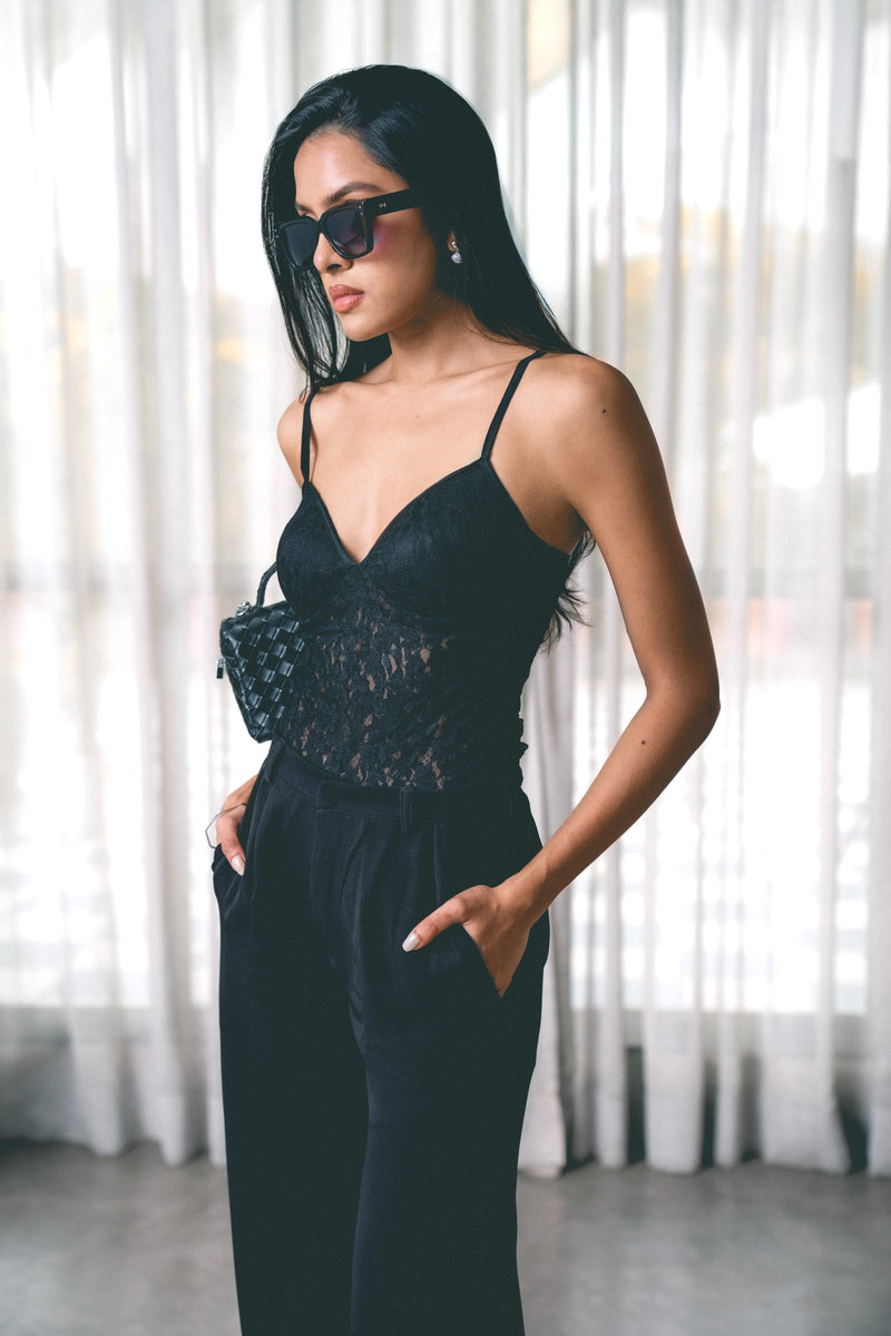 Lace Strap Top