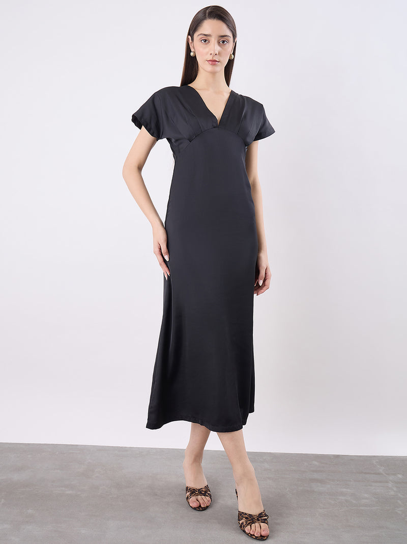 Satin Wrap Midi