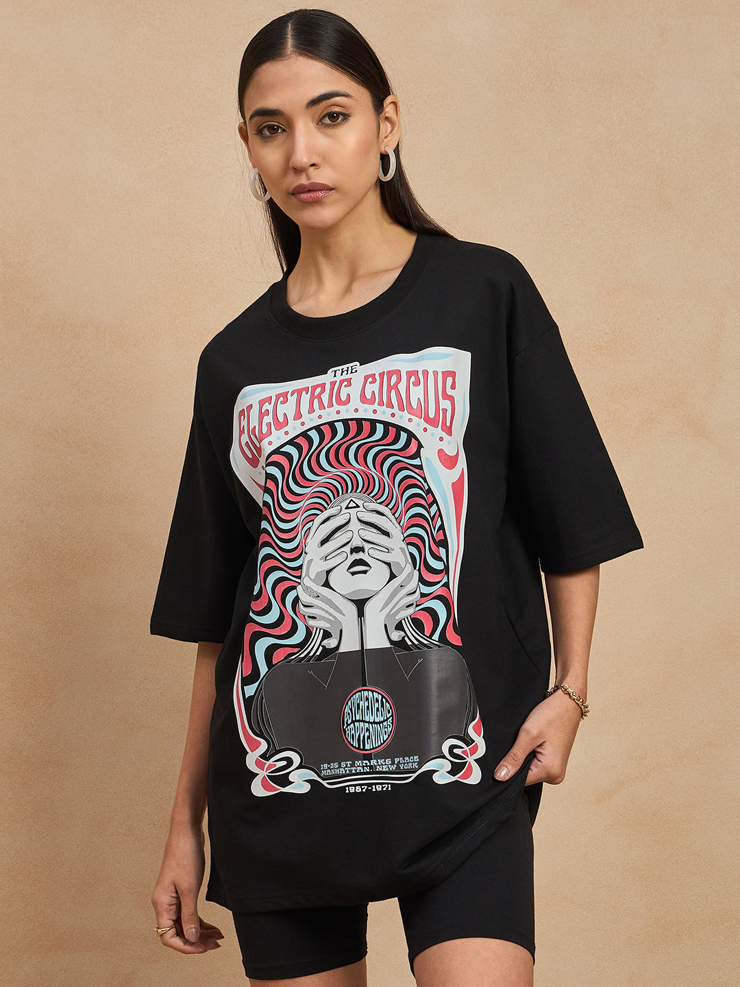 Graphic Drop Shoulder Tee