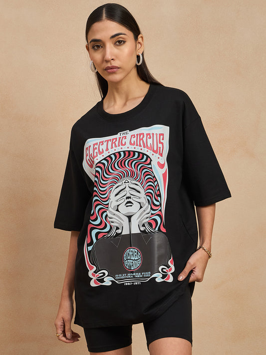 Graphic Drop Shoulder Tee