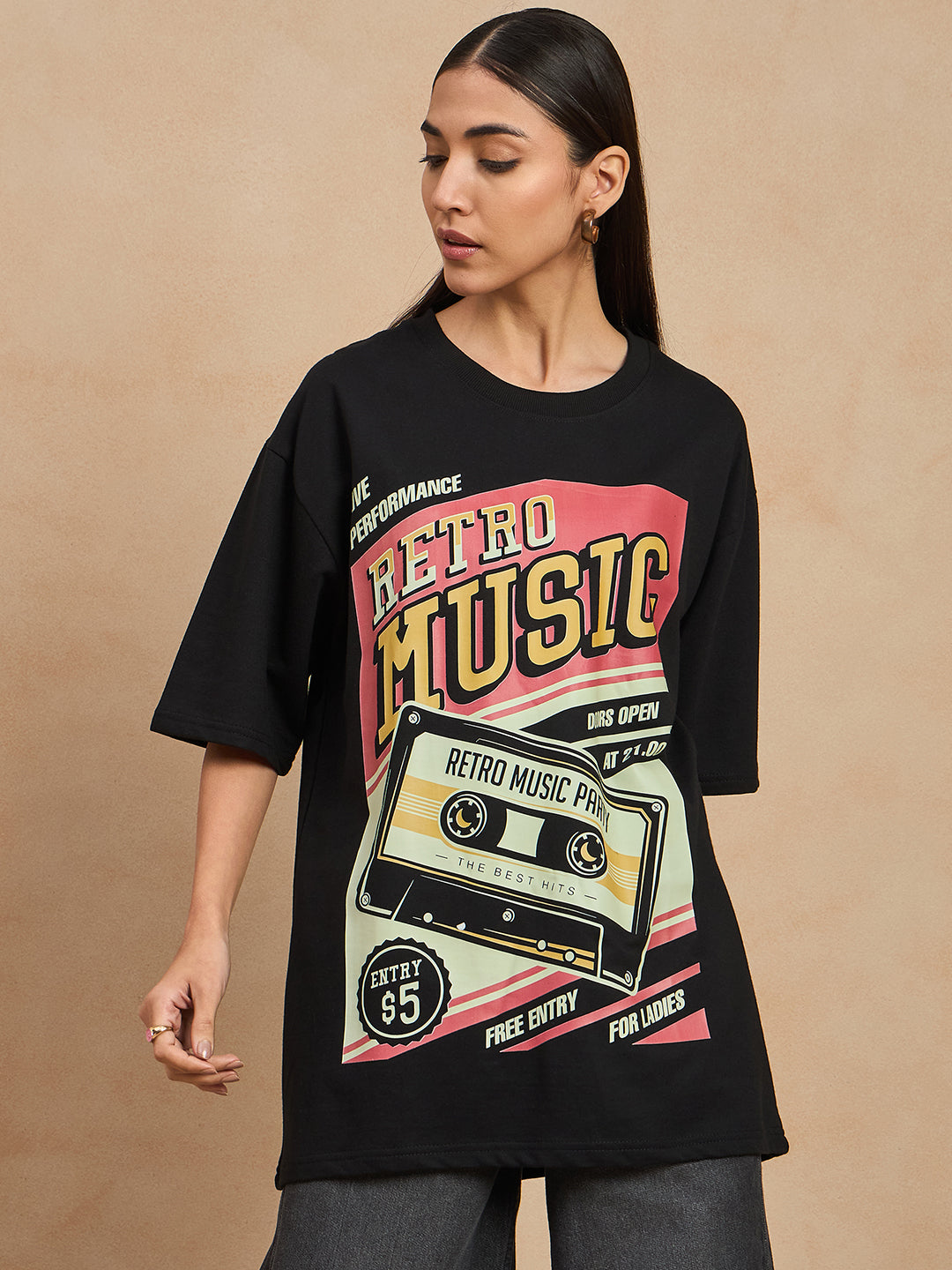 Graphic Drop Shoulder Tee