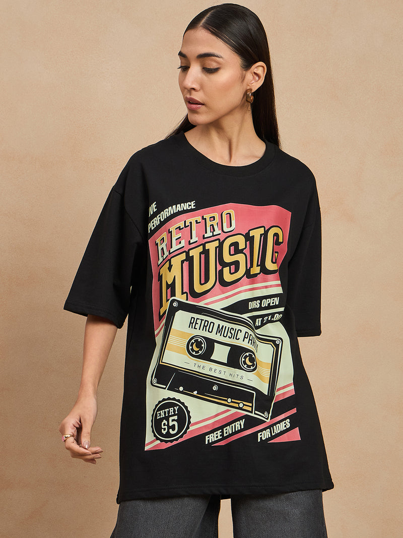 Graphic Drop Shoulder Tee
