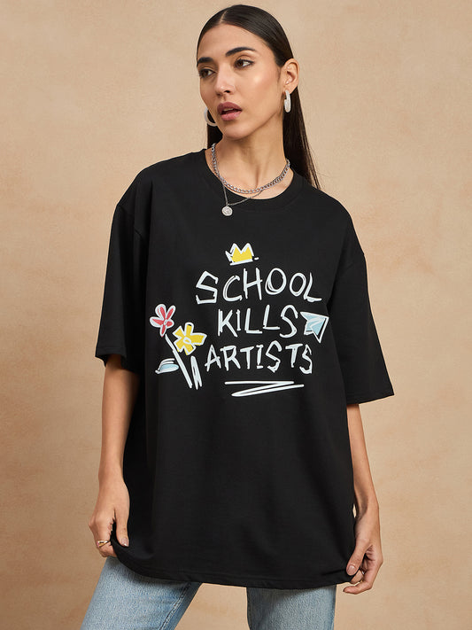 Graphic Drop Shoulder Tee