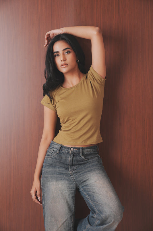 Cotton Fitted T-Shirt