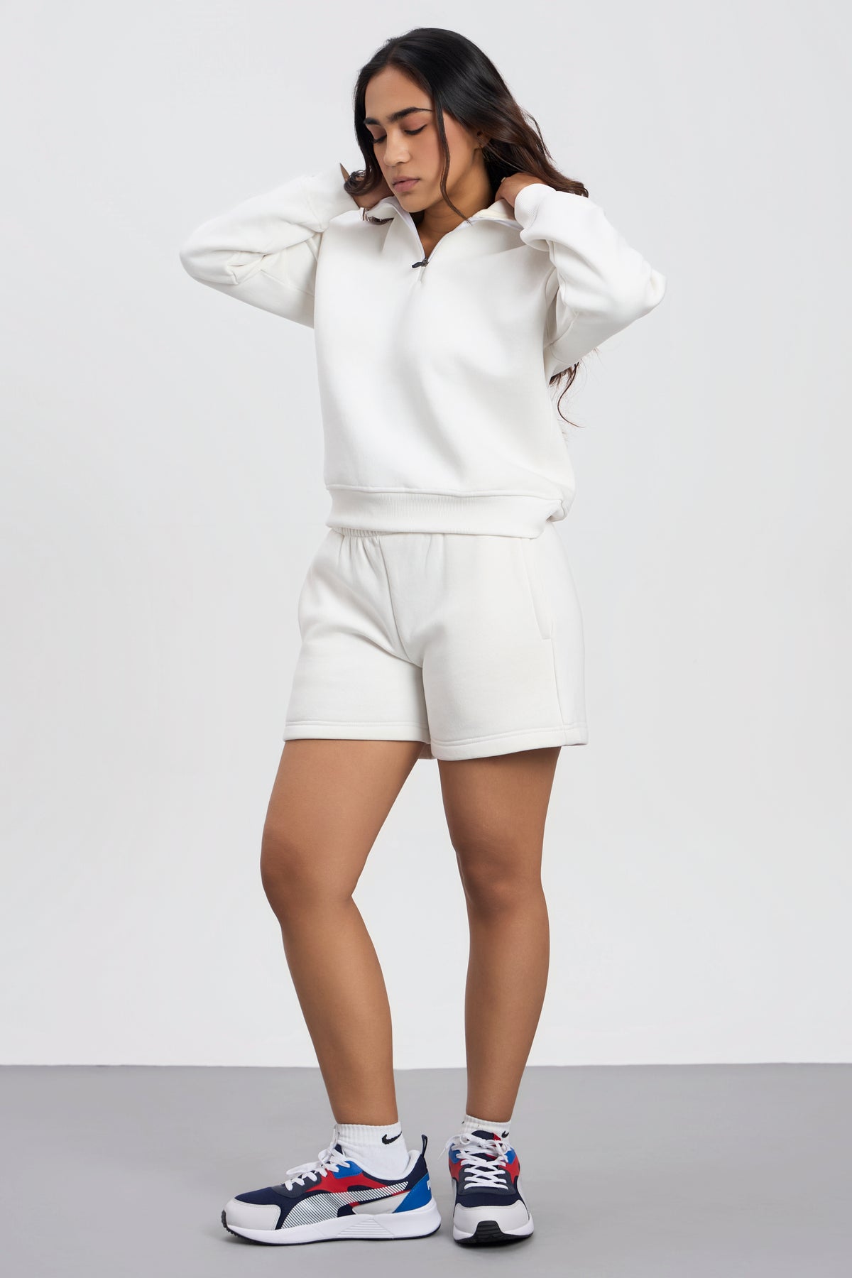 Oversized Zip-Top Sweatshirt